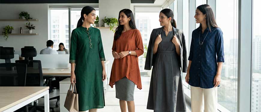 Chic Work & Office Wear for Women | Kurtis, Tops & Gowns by SARVESTA